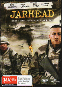 Cat. No. DVDM 1555: JARHEAD ~ JAKE GYLLENHAAL / PETER SARSGAARD / JAMIE FOXX. UNIVERSAL 8242539.
