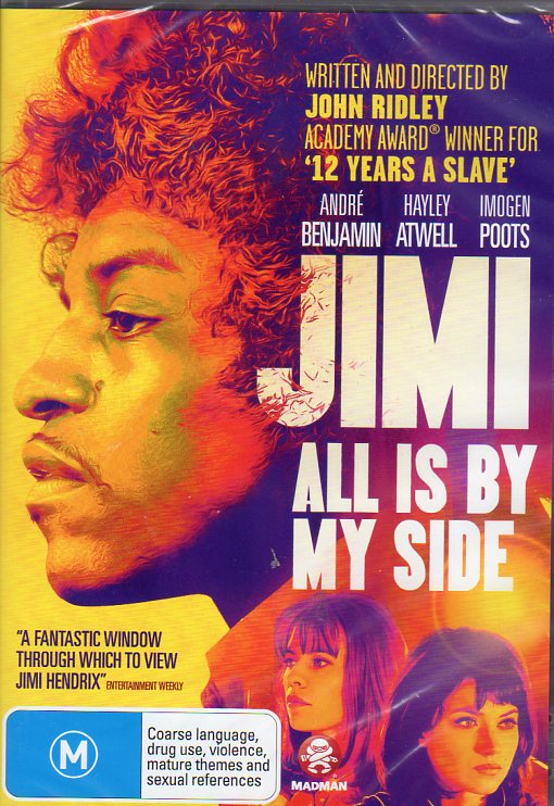 Cat. No. DVD 1451: JIMI ALL IS BY MY SIDE ~ ANDRE BENJAMIN / HAYLEY ATWELL / IMOGEN POOTS. MADMAN MMA9040.