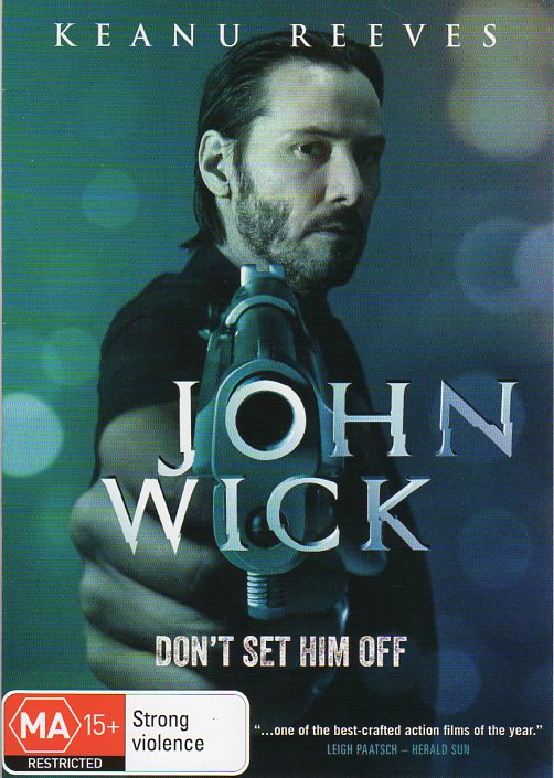 Cat. No. DVDM 1375: JOHN WICK ~ KEANU REEVES / MICHAEL NYQVIST / ALFIE ALLEN. ROADSHOW R-115367-9.