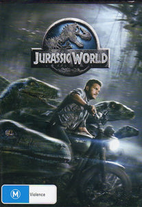 Cat. No. DVDM 1928: JURASSIC WORLD ~ CHRIS PRATT / BRYCE DALLAS HOWARD / VINCENT DONOFRIO / TY SIMPKINS. UNIVERSAL / SONY DE5130.