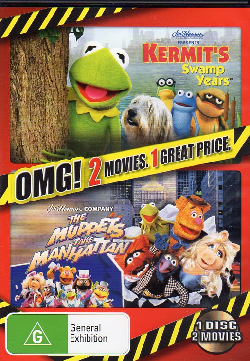 Cat. No. DVDM 1849: KERMIT'S SWAMP YEARS / THE MUPPETS TAKE MANHATTAN ~ THE MUPPETS. SONY DPMM17062.