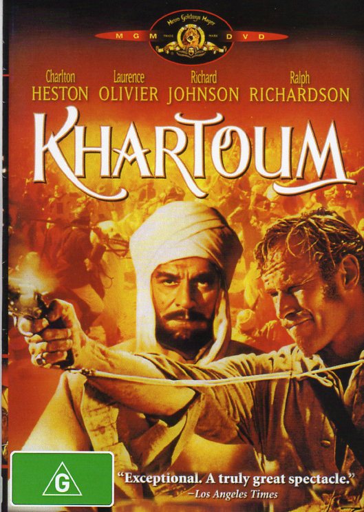 Cat. No. DVDM 1497: KHARTOUM ~ CHARLTON HESTON / LAURENCE OLIVIER / RALPH RICHARDSON. MGM NO CAT. #