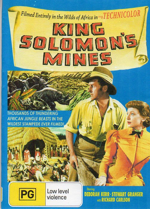 Cat. No. DVDM 1516: KING SOLOMON'S MINES ~ DEBORAH KERR / STEWART GRANGER / RICHARD CARLSON. WARNER BROS. 67225.