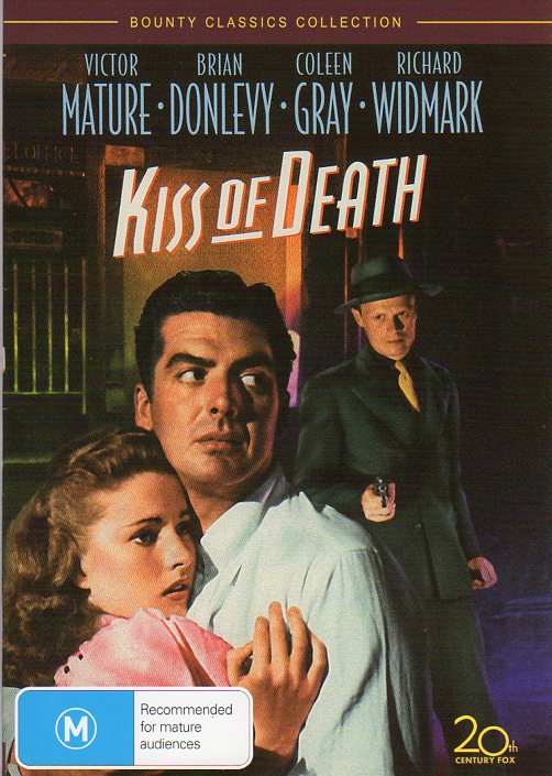 Cat. No. DVDM 1486: KISS OF DEATH ~ VICTOR MATURE / BRIAN DONLEVY / COLEEN GRAY / RICHARD WIDMARK. 20TH CENTURY FOX / BOUNTY BF185.