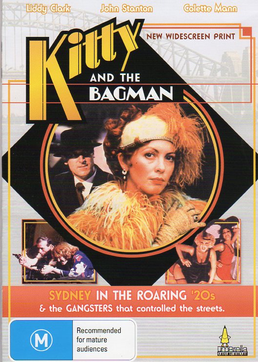Cat. No. DVDM 1500: KITTY AND THE BAGMAN ~ LIDDY CLARK / JOHN STANTON / COLLETTE MANN / JOHN EWART. UMBRELLA DAVID2415.