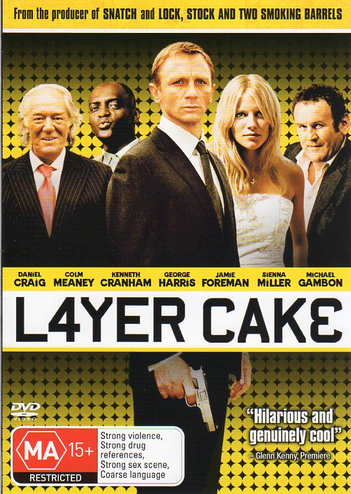 Cat. No. DVDM 1383: L4YER CAKE ~ DANIEL CRAIG / COLM MEANEY / KENNETH CRANHAM / SIENNA MILLER. SONY D36906.