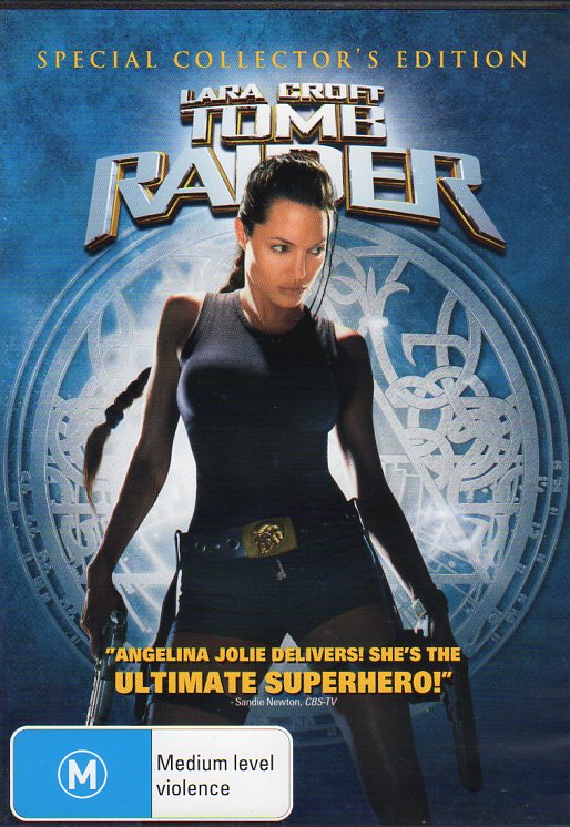 Cat. No. DVDM 1142: LARA CROFT - TOMB RAIDER ~ ANGELINA JOLIE / JON VOIGHT / IAIN GLEN / NOAH TAYLOR / DANIEL CRAIG. PARAMOUNT PAR3008.
