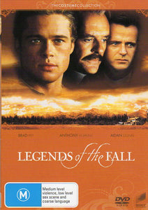 Cat. No. DVDM 1334: LEGENDS OF THE FALL ~ BRAD PITT / ANTHONY HOPKINS / AIDAN QUINN. UNIVERSAL / SONY DC21588.