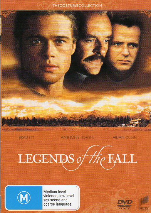 Cat. No. DVDM 1334: LEGENDS OF THE FALL ~ BRAD PITT / ANTHONY HOPKINS / AIDAN QUINN. UNIVERSAL / SONY DC21588.