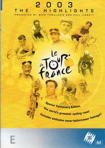 Cat. No. DVDS 1104: LE TOUR DE FRANCE 2003 ~ HIGHLIGHTS. SBS / MADMAN SBS1051.