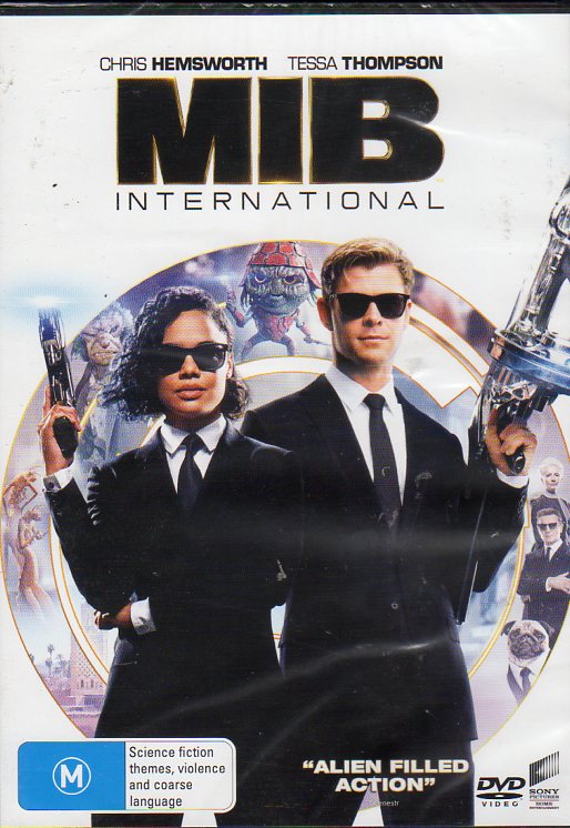 Cat. No. DVDM 1933: MIB INTERNATIONAL ~ CHRIS HEMSWORTH / TESSA THOMPSON / KUMAIL NANJIANI / REBECCA FERGUSON. UNIVERSAL / SONY DJ1926.