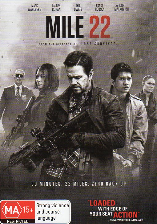 Cat. No. DVDM 1263: MILE 22 ~ MARL WAHLBERG / LAUREN COHAN. ROADSHOW R-126065-9.