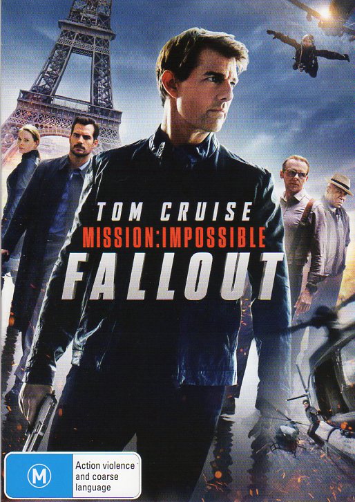 Cat. No. DVDM 1330: MISSION IMPOSSIBLE: FALLOUT ~ TOM CRUISE / ALEC BALDWIN / HENRY CAVILL. UNIVERSAL / PARAMOUNT DK0960.