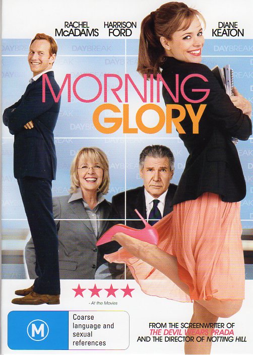 Cat. No. DVDM 1439: MORNING GLORY ~ HARRISON FORD / DIANE KEATON / RACHEL McADAMS. PARAMOUNT DVD8698.