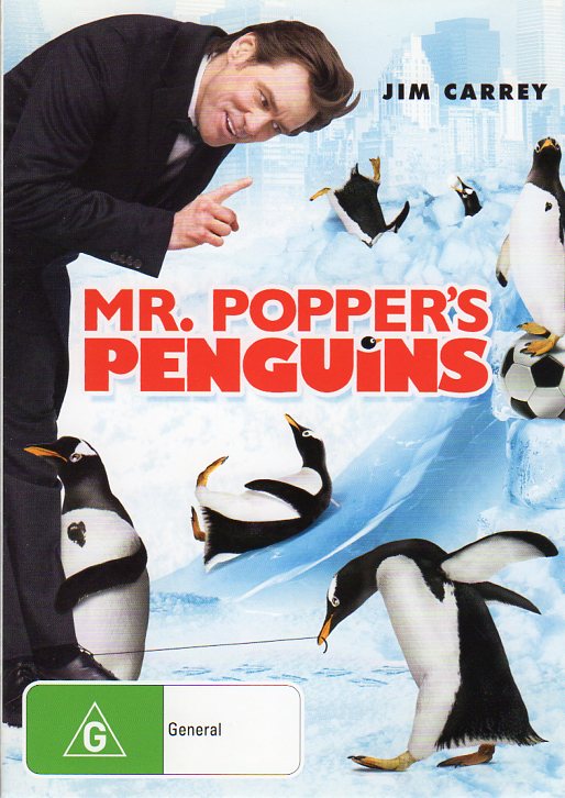 Cat. No. DVDM 1034: MR. POPPER'S PENGUINS ~ JIM CARREY / ANGELA LANSBURY. 20TH CENTURY FOX 51660SDO.