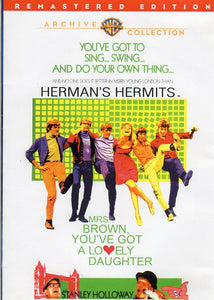 Cat. No. DVD 1367: MRS BROWN YOU'VE GOT A LOVELY DAUGHTER ~ HERMAN'S HERMITS / STANLEY HOLLOWAY. WARNER BROS. NO CAT. #.