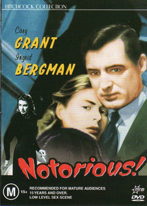 Cat. No. DVDM 1696: NOTORIOUS! ~ CARY GRANT / INGRID BERGMAN. MRA ENT. MRA D0265.