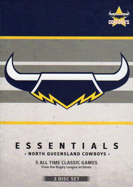 Cat. No. DVDS 1109: NORTH QUEENSLAND COWBOYS ~ 5 ALL TIME CLASSIC GAMES. BEYOND BHE4737.