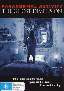Cat. No. DVDM 1154: PARANORMAL ACTIVITY - THE GHOST DIMENSION ~ CHRIS MURRAY / BRIT SHAW. PARAMOUNT DC 7524.