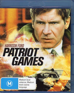 Cat. No. DVDMBR 1538: PATRIOT GAMES ~ HARRISON FORD / ANNE ARCHER / SEAN BEAN / JAMES EARL JONES. PARAMOUNT AUPBD 3619.