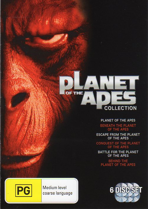 Cat. No. DVDM 1024: PLANET OF THE APES COLLECTION ~ RODDY McDOWELL / CHARLTON HESTON / KIM HUNTER / CLAUDE AKINS / RICARDO MONTALBAN. 20TH CENTURY FOX 94129SD.