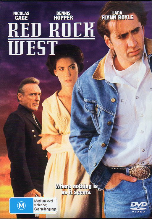 Cat. No. DVDM 1156: RED ROCK WEST ~ NICOLAS CAGE / DENNIS HOPPER / LARA FLYNN BOYLE. UNIVERSAL UNI 1079.