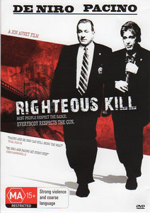 Cat. No. DVDM 1639: RIGHTEOUS KILL ~ ROBERT DE NIRO / AL PACINO. MAGNA PACIFIC 13012.