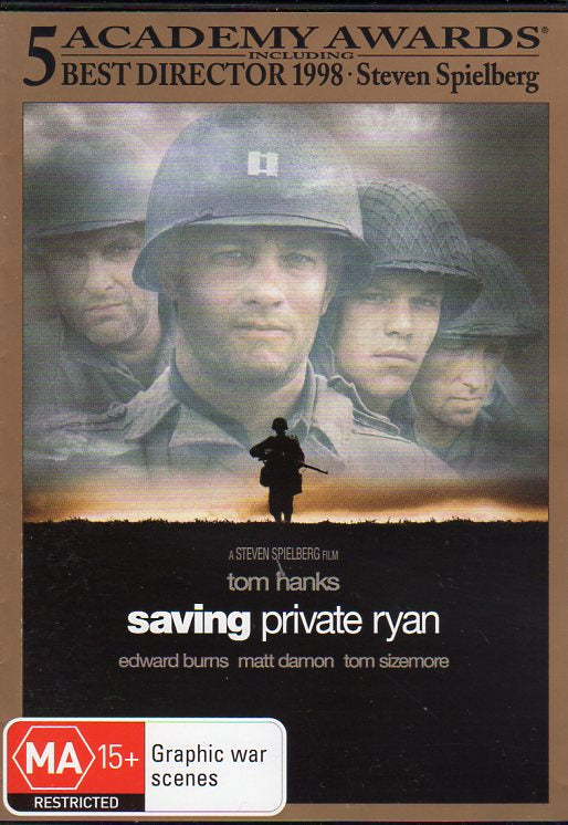 Cat. No. DVDM 1152: SAVING PRIVATE RYAN ~ TOM HANKS / MATT DAMON / EDWARD BURNS. PARAMOUNT DVD 5003.