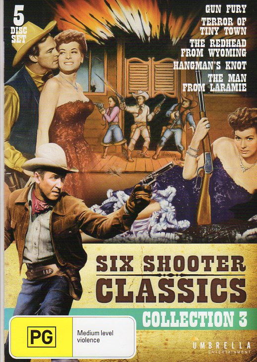 Cat. No. DVDM 1681: SIX SHOOTER CLASSICS. VOL. 3. ~ VARIOUS ACTORS. COLUMBIA / UNIVERSAL / UMBRELLA DAVID3770