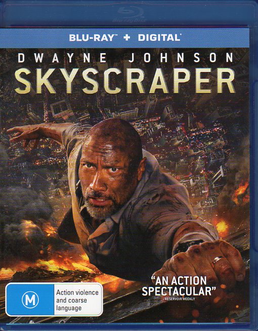 Cat. No. DVDMBR 1251: SKYSCRAPER ~ DWAYNE JOHNSON / NEVE CAMPBELL / CHIN HAN. UNIVERSAL BDJ4918.