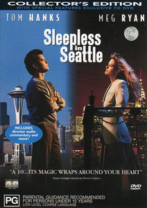 Cat. No. DVDM 1273: SLEEPLESS IN SEATTLE ~ TOM HANKS / MEG RYAN. TRI STAR DC19799.