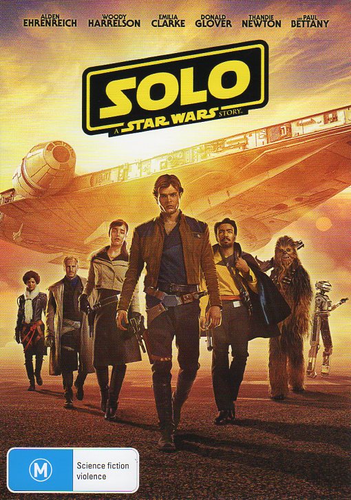 Cat. No. DVDM 1265: SOLO ~ ALDEN EHRENREICH / WOODY HARRELSON. LUCASFILM / WALT DISNEY E31320.