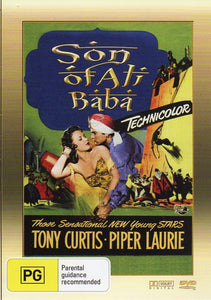 Cat. No. DVDM 1354: SON OF ALI BABA ~ TONY CURTIS / PIPER LAURIE / SUSAN CABOT. UNIVERSAL / BOUNTY BF114.