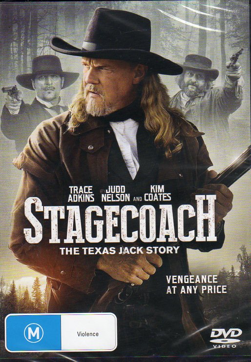 Cat. No. DVDM 1814: STAGECOACH - THE TEXAS JACK STORY ~ TRACE ADKINS / JUDD NELSON / KIM COATES. JIGSAW J9658.