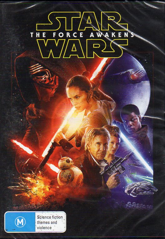Cat. No. DVDM 1756: STAR WARS - THE FORCE AWAKENS ~ HARRISON FORD / MARK HAMILL / CARRIE FISHER / ADAM DRIVER / MAX VON SYDOW. LUCASFILMS E27790