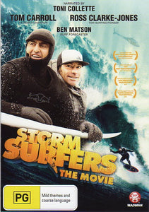 Cat. No. DVDS 1005: STORM SURFERS ~ TOM CARROLL / ROSS CLARK-JONES / KELLY SLATER. 6IXTY FOOT FILMS / MADMAN MMA4493.