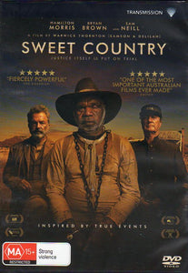 Cat. No. DVDM 1939: SWEET COUNTRY ~ BRYAN BROWN / SAM NEILL / HAMILTON MORRIS / EWEN LESLIE / NATASSIA GOREY-FURBER / GIBSON JOHN. TRANSMISSION / UNIVERSAL / SONY DJ1364.