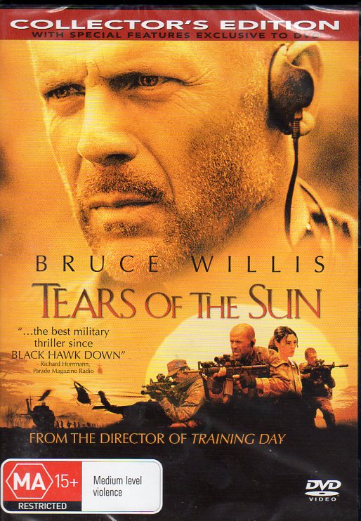 Cat. No. DVDM 1790: TEARS OF THE SUN ~ BRUCE WILLIS / MONICA BELLUCCI / COLE HAUSER / TOM SKERRITT. COLUMBIA / SONY J1743