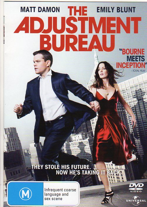 Cat. No. DVDM 1556: THE ADJUSTMENT BUREAU ~ MATT DAMON / EMILY BLUNT / TERRENCE STAMP. UNIVERSAL 8283972.