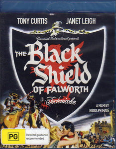 Cat. No. DVDMBR 1488: THE BLACK SHIELD OF FALWORTH ~ TONY CURTIS / JANET LEIGH. UNIVERSAL / BOUNTY BF357B.