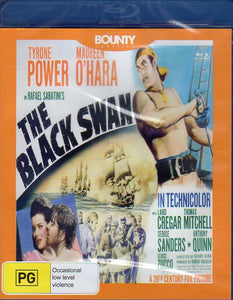 Cat. No. DVDMBR 1887: THE BLACK SWAN ~ TYRONE POWER / MAUREEN O'HARA / ANTHONY QUINN / LAIRD CREGAR. 20TH CENTURY FOX / BOUNTY BF506B.