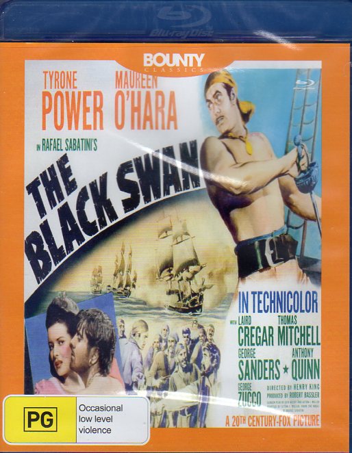 Cat. No. DVDMBR 1887: THE BLACK SWAN ~ TYRONE POWER / MAUREEN O'HARA / ANTHONY QUINN / LAIRD CREGAR. 20TH CENTURY FOX / BOUNTY BF506B.