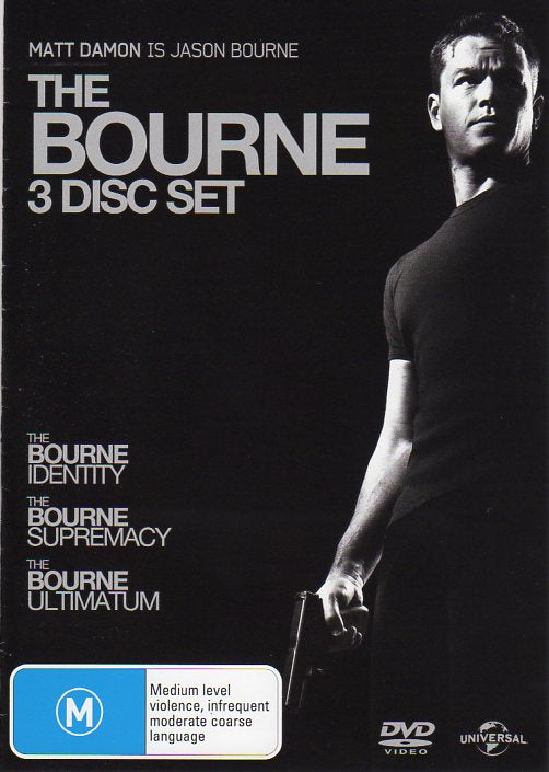 Cat. No. DVDM 1027: THE BOURNE COLLECTION ~ MATT DAMON. UNIVERSAL 8258648.