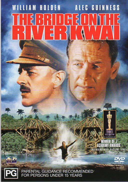 Cat. No. DVDM 1340: THE BRIDGE ON THE RIVER KWAI ~ WILLIAM HOLDEN / ALEC GUINNESS / JACK HAWKINS. COLUMBIA DT10001.
