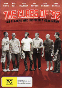 Cat. No. DVDS 1018: THE CLASS OF '92 - THE PLAYERS WHO INSPIRED A GENERATION. FREMANTLE MEDIA / SHOCK KAL3549.