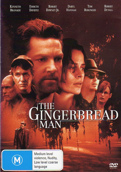 Cat. No. DVDM 1337: THE GINGERBREAD MAN ~ KENNETH BRANAGH / EMBETH DAVIDTZ / ROBERT DOWNEY JR. UNIVERSAL / SHOCK KAL3954.