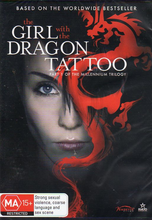 Cat. No. DVDM 1867: THE GIRL WITH THE DRAGON TATTOO PART 1 ~ MICHAEL NYGVIST / NOOMI RAPACE / SVEN BERTIL TAUBE / PETER HABER. VENDETTA / ROADSHOW R-110688-99.