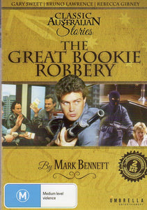 Cat. No. DVDM 1706: THE GREAT BOOKIE ROBBERY ~ JOHN BACH / GARY SWEET / BRUNO LAWRENCE / REBECCA GIBNEY / GARY DAY. SOUTHER STAR / UMBRELLA DAVID3603.