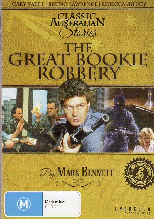 Cat. No. DVDM 1706: THE GREAT BOOKIE ROBBERY ~ JOHN BACH / GARY SWEET / BRUNO LAWRENCE / REBECCA GIBNEY / GARY DAY. SOUTHER STAR / UMBRELLA DAVID3603.