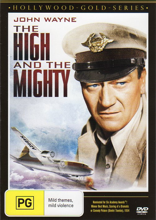 Cat. No. DVDM 1693: THE HIGH AND THE MIGHTY ~ JOHN WAYNE / CLAIRE TREVOR / ROBERT STACK / LARAINE DAY. PARAMOUNT / SHOCK KAL5010.
